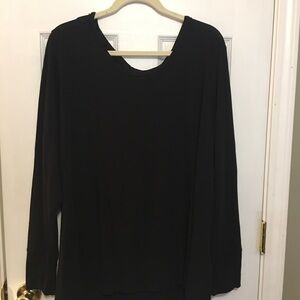 Ana Womens plus sz 3X pop over tunic top. Soft modal blend. Casual minimalist.